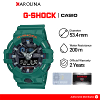 Jam Tangan Pria Casio G-Shock GA-700SC-3A Black Digital Analog Dial Green Resin Band