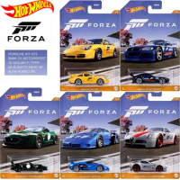 Original Hot Wheels Car Forza Children Toys for Boys 1/64 Diecast Carro Porsche 911 GT3 Bugatti EB110 Alfa Romeo Model Kids Gift