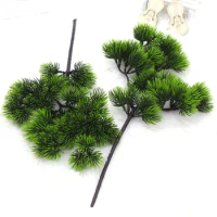 Artificial Plant Single Branch Thuja Pine Leaf Landscaping Fake Branch Outdoor Garden Home Decoration Plastic Fake Green Plants