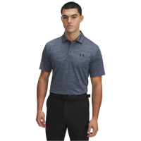 【UNDER ARMOUR】UA 男 Drive Jacquard 高爾夫 短POLO衫_1389846-044(藍灰色)