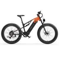 LANKELEISI RV800 26 inch fat tire electric mountain bike 48v 20ah lithium battery 750w Bafang motor electric bicycle