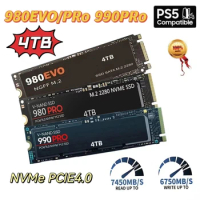 SSD NVME M2 Pcie Gen 4 7300 Mb/s 4TB 2TB 1TB 2280 Heatsink SSD Nmve Disk Drives Internal For PS5 DIY Games Computer PS3 PS4 PS5