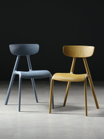 北歐塑料餐椅彩色椅靠背椅小戶型現代家用座椅辦公椅休閑?廳坐椅