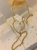 Kalung Emas Kadar (375%) Motif Polos Rantai Biji Lada Elegan 3.09gr/42cm