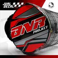 Stiker Sangkar Murai BNR PROJECT Custom Decal Tebok Kandang Burung Kacer Anis Variasi