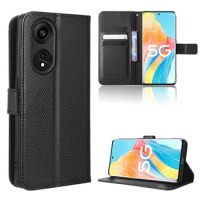 For OPPO Reno 8T 4G 5G Case Luxury Flip Diamond Pattern Skin PU Leather Wallet Stand Case For OPPO Reno8 T 5G Reno8T Phone Bag