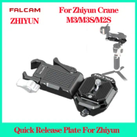 Falcam F38 Quick Release Plate For Zhiyun Crane M3/M3S/M2S 2858Telescopic Adjustable with Anti-deviation Baffle QR Baseplate Kit