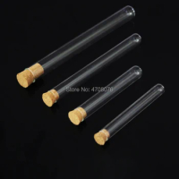 18x180mm 10pcs/lot Borosilicate lab glass test tube with cork stopper blowing glass Pyrex test tube for scientific experiments