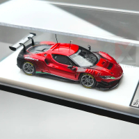 NJ64 1:64 Ferrari 296 GT3 Rosso Magma RESIN Model Car