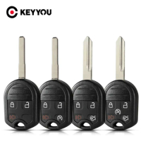 KEYYOU For Ford Edge Explorer Ranger Expedition Mustang Escape Taurus Flex Focus Fusion 2007-2015 Remote Car Key Shell