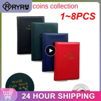 1~8PCS Commemorative Coin Location Book Porous Site Coin Book High Temperature Resistant Easy To Store Storage Book