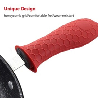 NonSlip Silicone Handle Holder Cookware Parts Potholder Cast Iron Skillet Grip Sleeve Cover Pot Heatresistant Pan Diplomatic