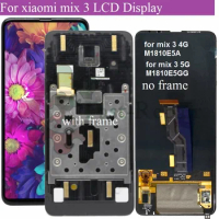 6.39 inch Super Amoled For XIAOMI MIX 3 lcd Display Screen Digitizer With Frame For Mi mix3 Mix 3 LCD for mix 3 5G M1810E5A LCD