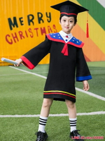 兒童博士服幼兒園畢業服學士服禮服小學畢業袍畢業照服裝幼稚園CY潮流站