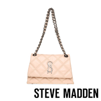 【線上獨家款】STEVE MADDEN-BJOLENE 菱格紋鍊帶肩背斜背包-粉色