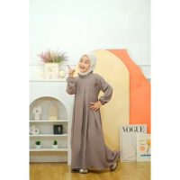 GAMIS MARYAM POLOS BAJU MUSLIM TANGGUNG ANAK PEREMPUAN BAHAN KATUN 4-12THN 3in1 mewah Nyaman Dress C