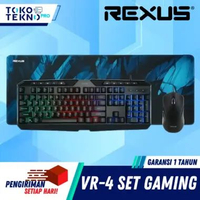 Rexus VR4 / VR-4 Gaming Combo Mouse Keyboard Mousepad