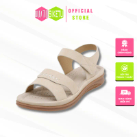 Sandal nữ hãng Siketu quai dán tiện lợi đế bằng cao 3.5cm mềm mại thoải mái vận động di chuyển MS-00