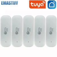 Tuya Smart Home Wifi Temperature And Humidity Sensor Work With Alexa And Google Home Assistant Smartlife No Hub Required
