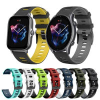 Sport Silicone Correa Wrist Band For Huami Amazfit GTR3 GTS3 Strap Bip S GTS GTR 42mm 47mm Bracelet Belt Watch bands