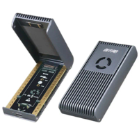 【伽利略】USB4 40Gbps M.2 NVMe SSD 鋁合金風扇翻蓋式外接盒(M2NVU4F)