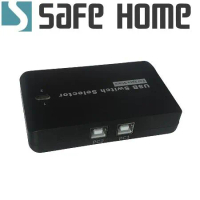 SAFEHOME 手動 2對4 USB切換器，輕鬆分享印表機/隨身碟等 USB設備 塑殼 SDU204-B