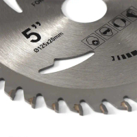 MATA GERINDA GERGAJI KAYU 5 INCH CIRCULAR SAW BLADE ARBOR 20/16MM