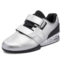 2024 New Weight Lifting Shoes for Men Balance Powerlift Training Shoes Thick Sole Indoor Fitness Sne