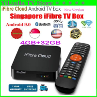 [Genuine]Starhub TV for Singapore Best iFibre Cloud Smart TV box GK6 4G 32G Android Amlogic BT5 Dual WiFi6 voice control from i9