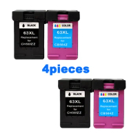 XiongCai compatible Ink cartridges 4ps for hp63XL For HP 63 XL Deskjet 1110 1111 1112 2130 2131 2132 3630 4250 printer Ink 63XL