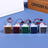 Mini Dual Display Voltmeter Ammeter AD16-22VAMS 220V Square LED Digital Ammeter voltan Meter semasa 