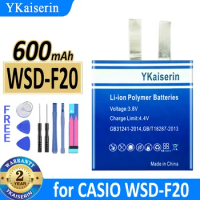 YKaiserin 600mAh Replacement Battery for CASIO WSD-F10 WSD-F20 Need to weld by oneself Batterie Bateria Warranty 2 Years