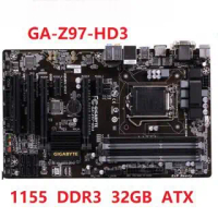 เมนบอร์ด Gigabyt GA-Z97-HD3, LGA 1150, DDR3, USB2.0 และ USB3.0, SATA3, 32GB, Z97-HD3, ใช้เดสก์ท็อป, 