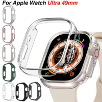 Protector Case For Apple Watch Ultra 49mm Hard PC Hollow Frame Bumper Apple Watch Series 40 41 44 45mm Drop Resistant Watchcase