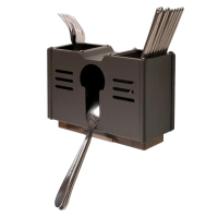 【Arlink】太空鋁筷匙架 壁掛式多功能餐具架(廚房置物架 廚房收納掛架 筷匙架)