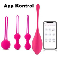 Vibrating Kegel Ball Exerciser Pelvic Floor Muscle Safe Silicone Shrink Balls Manual pink+getar pink