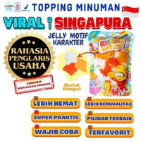 Jelly Motif Karakter Topping Minuman - Jelly Bentuk Ketupat Cocok Untuk Semua Minuman | Popping Boba