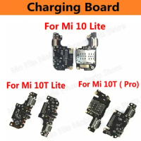 For Xiaomi Mi 10 Lite 10T Pro Mi10 Mi10T USB Charge Board Charging Port Pcb Dock Connector Flex Replacement Spare Parts