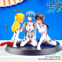 3pcs/set Anime NEON GENESIS EVANGELION EVA Ayanami Rei kawaii Figure PVC Action Figures Model Toys Doll Collect ornaments gifts