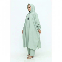 Terbaru Raincoat Jas Hujan PANDA Setelan  Ponco + Celana Ponco kelelawar Setelan Dewasa