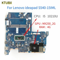 For Lenovo ideapad S540-15IML laptop motherboard with CPU I5-10210U MX250 2G RAM 4GB NB8606 MB motherboard NB8606 100% test ok