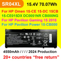 SR04XL Laptop Battery For HP Omen 15-CE/CB/DC 15-CE015DX CB000NG DC0051NR For Pavilion Gaming 15 2018 HSTNN-DB7W 4550mAh 15.4V