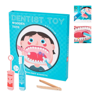 colorland木製磁吸式牙醫遊戲組 扮家家酒醫生玩具 口腔衛生早教學習玩具