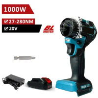 20+1 Torque 280N.m Cordless Electric Screwdriver Drill 1/4" Electric Drill Screw Driver Impact Wrench for Makita 20V Battery