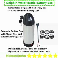 Original Water Bottle Dolphin Ebike Battery Box 24V 36V 48V Bottle E-bike Battery Case City Bike Mountain Bike Battery Box
