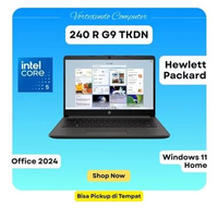 Laptop HP 240R G9 Core 5-120U 8GB 512GB SSD Windows 11+Office 14 FHD 1 Year Grey Layar 14
