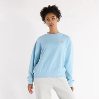 【NEW BALANCE】NB 圖案長袖上衣 長袖上衣 女款 藍色(WT43559CUH-F)