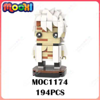 MOC1174 Creative Shinazugawa Sanemi Action Figure Building Blocks Anime Demon Slayer Character Model Assembly Toys For Kids Gift
