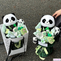 熊貓毛絨玩偶公仔花束兒童節男朋友女朋友學生生日禮物畢業禮物閨蜜創意可愛紀念日