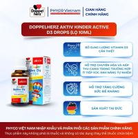 Doppelherz Aktiv Kinder Active D3 Drops hỗ trợ bổ sung Vitamin D3 (Lọ 10ml)